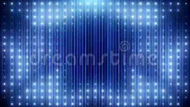 蓝色闪光LED循环动画VJ背景